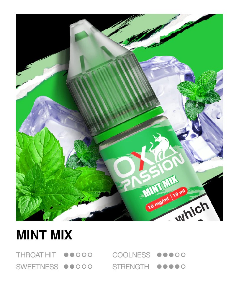 Ox Passion Mint Mix 10ml nic salts