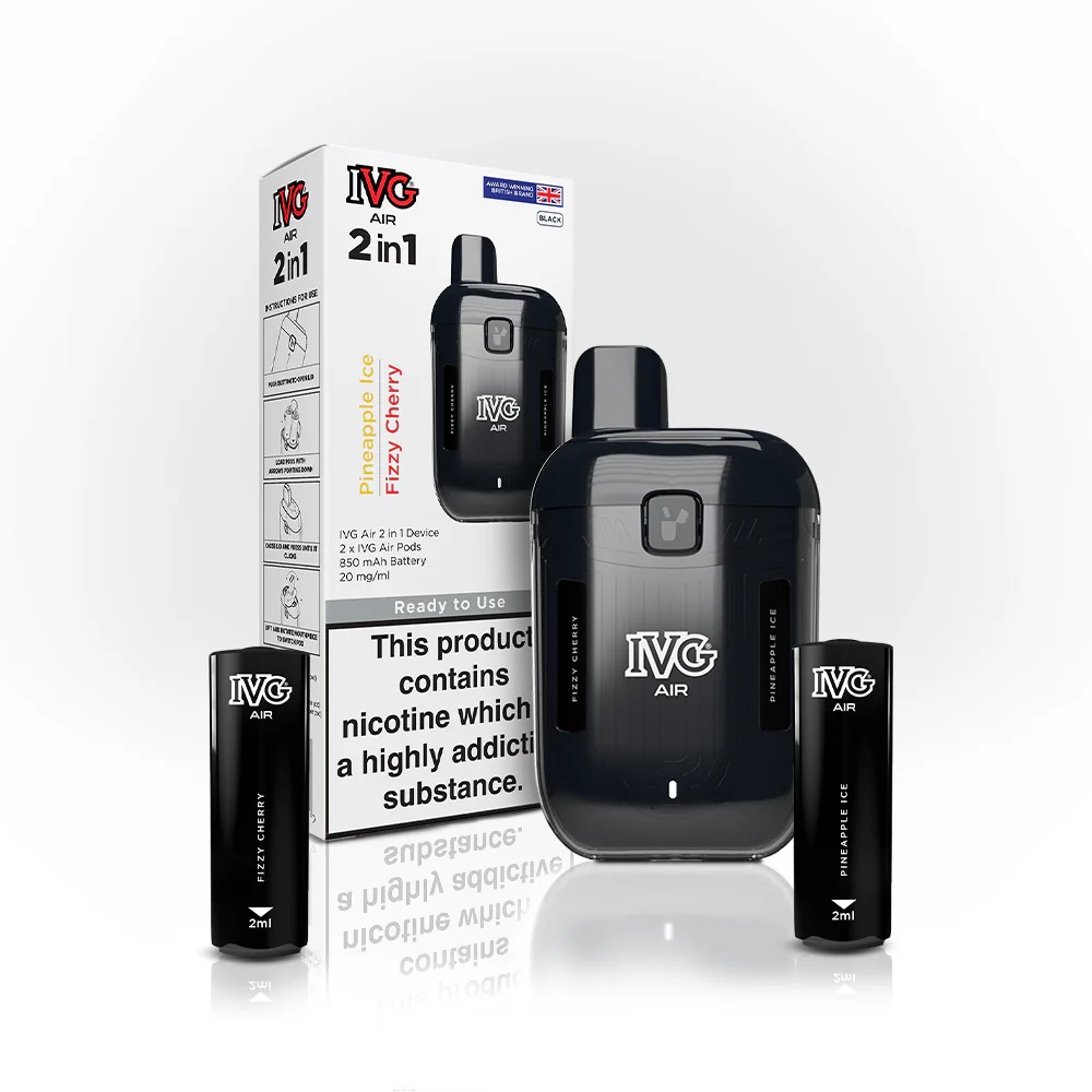IVG Air 2-in-1 Prefilled Starter Kit - 20mg - Black Edition