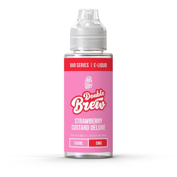Strawberry Custard Deluxe OHM BREW Double Brew 100ml Shortfill