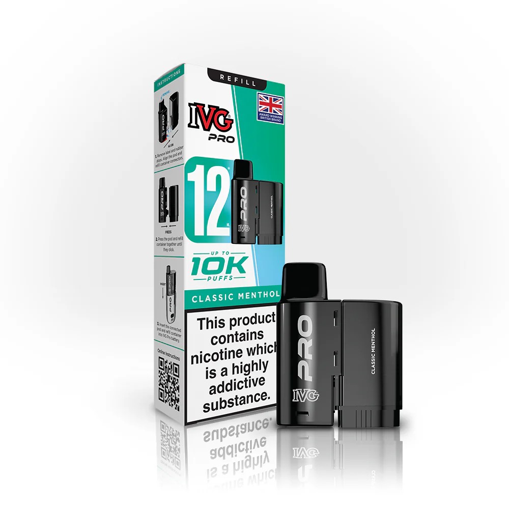 IVG Pro 12 Pod & Refill Classic Menthol